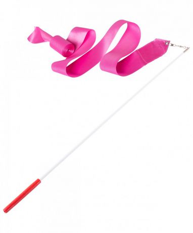 Лента для художественной гимнастики Amely AGR-201, УТ-00012830, 4 м, с палочкой 46 см, розовый
