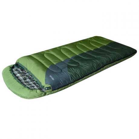 Спальный мешок Prival Берлога, зеленый, левосторонняя молния, 220х95 см