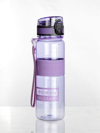 Бутылка для воды UZSPACE Magic Ion, цвет: фиолетовый, 500 мл