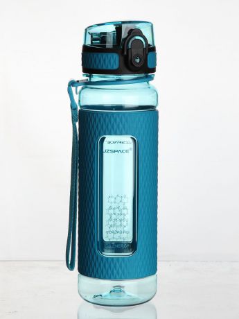 Бутылка для воды UZSPACE Diamond, цвет: синий, 450 мл