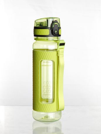 Бутылка для воды UZSPACE Diamond 5044, цвет: зеленый, 450 мл