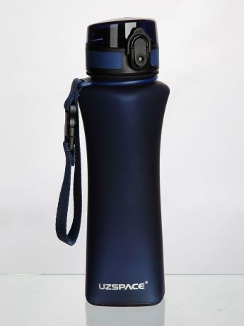 Бутылка для воды UZSPACE One-touch Sports, цвет: синий, 500 мл