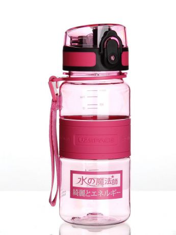 Бутылка для воды UZSPACE Magic Ion, Цвет: Розовый, 350 мл