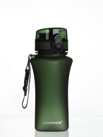 Бутылка для воды UZSPACE One-touch Sports Series Matt 350, 6007/green, зеленый
