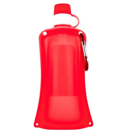 Силиконовая складная бутылка-мешок для воды на велосипед, спортивная бутылка для воды складная (красн.)