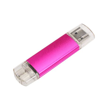 USB Флеш-накопитель No Name USB-флешка OTG 64 Гб, розовый