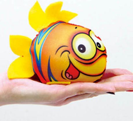Игрушка для ванной Рыбка оранжевая оранжевый