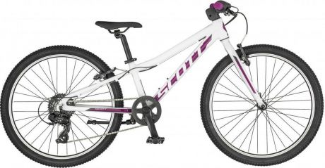 Велосипед детский Scott Contessa 24, 270056, белый, фиолетовый, размер колеса 24