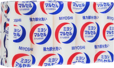 Мыло для стирки MIYOSHI / для точечного застирывания стойких загрязнений. 140 г * 5 шт, арт. 210018, белый, 0,7