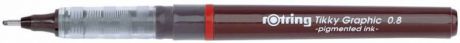 Ручка капиллярная Rotring Tikky Graphic, 0.8мм, цвет чернил: черный
