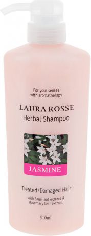 Шампунь для волос LAURA ROSSE / Растительный шампунь "Жасмин", для сухих и ослабленных волос, 510 мл, арт. 295684