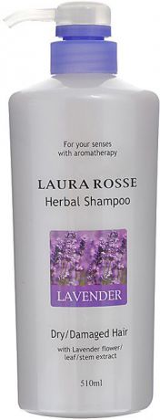 Шампунь для волос LAURA ROSSE / Растительный шампунь "Лаванда", для сухих и поврежденных волос, 510 мл, арт. 295691