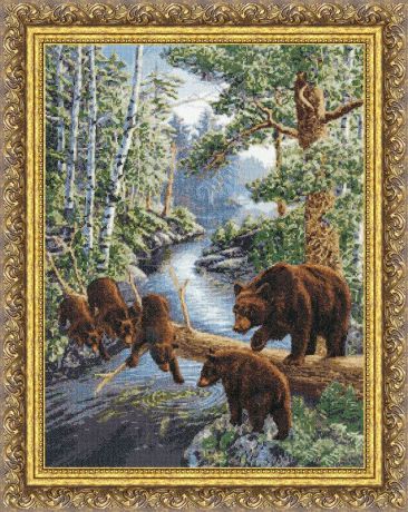 Набор для вышивания Золотое Руно "Медвежий край"