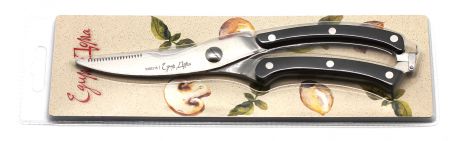 Ножницы кухонные "Едим дома", цвет: черный, 20 см. ED-111