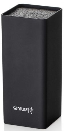Подставкадля ножей универсальная "Samura", квадратная, цвет: черный, 225 мм