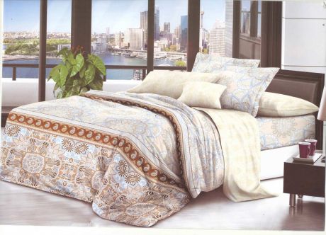 Комплект белья Soft Line, 1,5-спальный, наволочки 50x70. 06120