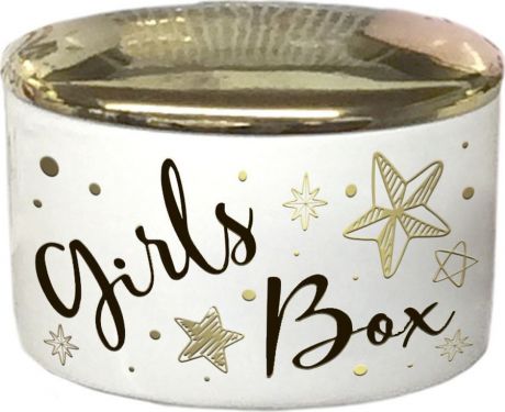 Шкатулка декоративная Magic Home Girls Box, 79917, золотой