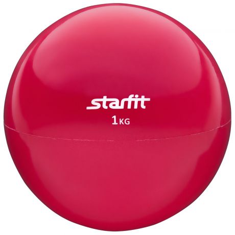 Мяч для фитнеса Starfit Медбол GB-703, 1 кг, красный