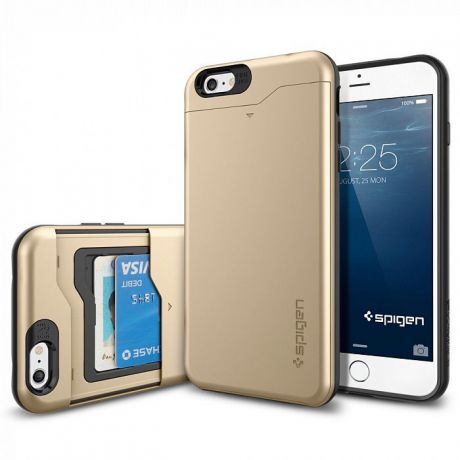 Чехол для сотового телефона SGP Slim Armor CS (SGP10913) для iPhone 6 Plus, золотой