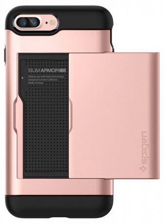 Чехол для сотового телефона SGP Slim Armor CS (043CS20527) для iPhone 7 Plus/8 Plus, розовый