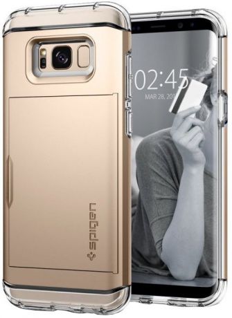 Чехол для сотового телефона SGP Crystal Wallet (565CS21087) для Samsung Galaxy S8, золотой