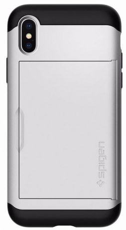 Чехол для сотового телефона SGP Slim Armor CS (057CS22158) для Apple iPhone X, серебристый