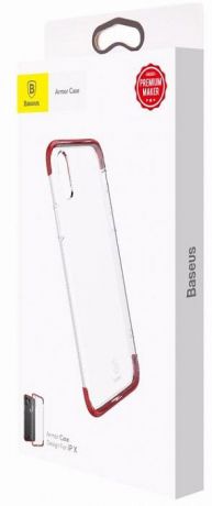 Чехол для сотового телефона Baseus Armor Case (WIAPIPHX-YJ09) для Apple iPhone X, красный