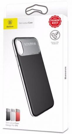Чехол для сотового телефона Slim Lotus Case (WIAPIPHX-QF01) для Apple iPhone X, черный