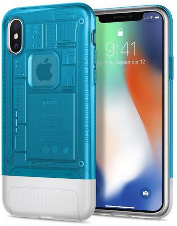 Чехол для сотового телефона SGP Classic C1 (057CS24432) для Apple iPhone X, голубой