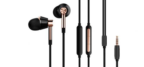 Наушники 1MORE Xiaomi E1001 Gold Triple Driver In-Ear Headphones, золотой