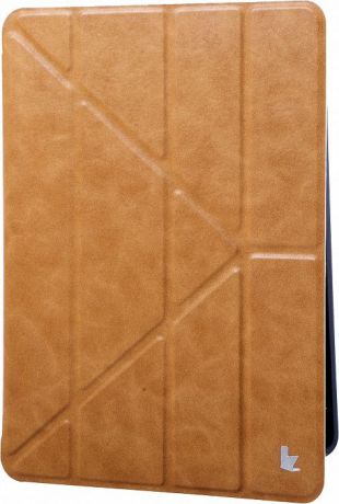 Чехол для планшета Jison PU Leather (JS-IPD-02M) для iPad 9.7 2017/18 + Air 2, коричневый