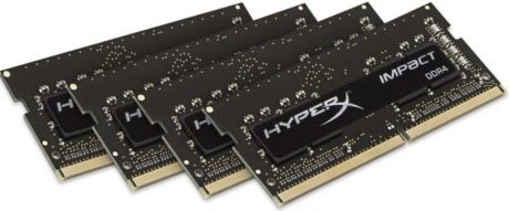 Модуль оперативной памяти HyperX Impact DDR4 SODIMM, HX424S15IBK4/64, черный