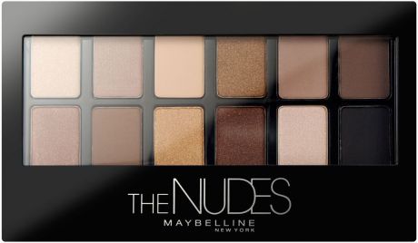 Maybelline New York Палетка теней для век "Nudes", натуральные оттенки, 9,6 г