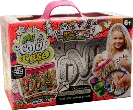 Набор для творчества Danko Toys "My Color Case. Косметичка-раскраска. LOVE"