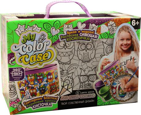Набор для творчества Danko Toys "My Color Case. Косметичка-раскраска Мульт 2. Совы"