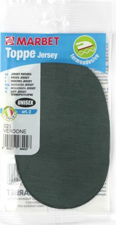 Термозаплатка Marbet "Джерси", 16 х 10,5 см, цвет: темно-зеленый. 2