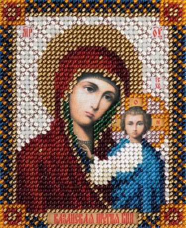 Набор для вышивания бисером Panna "Икона Божией Матери Казанская", 8,5 x 11 см