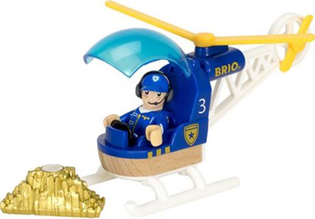 Игровой набор Brio "Полицейский вертолет", 33828, 3 элемента