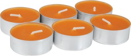 Свеча ароматическая чайная Bolsius "Апельсин", 6 шт