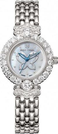 Часы наручные женские "Royal Crown", цвет: серебристый. 3844S-RDM-6