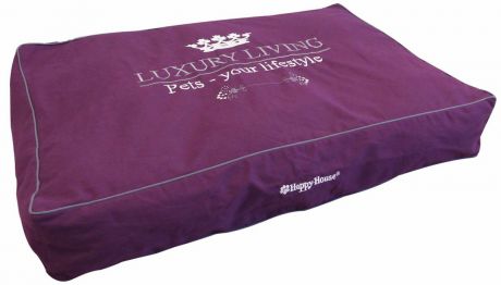 Подушка для животных Happy House "Luxsury Living", цвет: пурпурный, 110 х 75 х 15 см