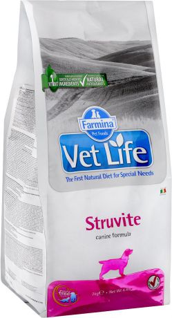 Корм сухой Farmina "Vet Life" для собак с мочекаменной болезнью струвитного типа, диетический, 2 кг