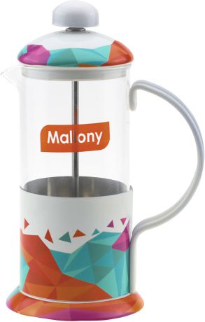 Кофе-пресс Mallony Unico, цвет: разноцветный, 350 мл