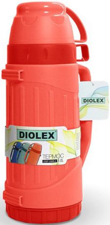 Термос "Diolex", цвет: красный, 1 л