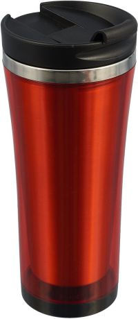 Термокружка Bekker Classic, цвет: красный, 0,45 л