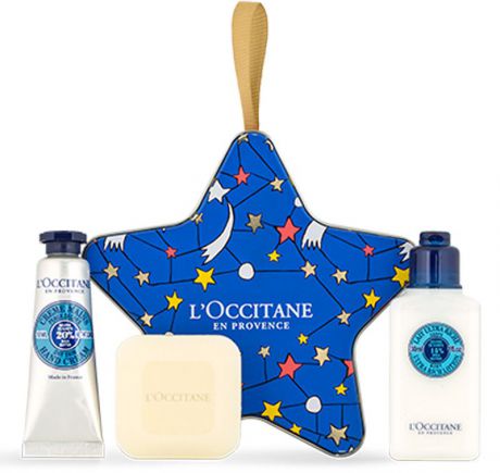 Набор косметики для гигиены L`Occitane en Provence "Карите": крем для рук 10 мл, молочко 30 мл, мыло 25 г