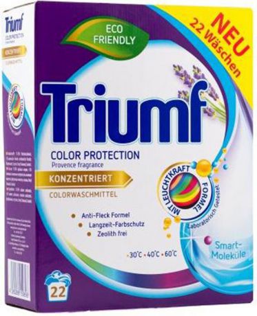 Стиральный порошок Эко Triumf Color Protection, для цветного белья, на 22 стирки, 1,6 кг