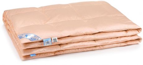 Одеяло Belashoff "Люкс", кассетное, цвет: персиковый, 200 х 220 см