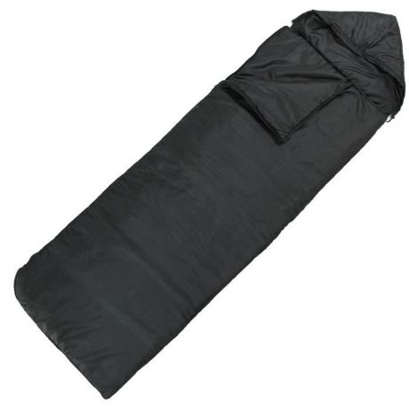 Спальный мешок Onlitop "Эко", цвет: черный, правосторонняя молния