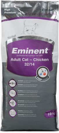 Корм сухой Eminent "Суперпремиум. Adult Cat" для взрослых кошек, с курицей, 10 кг